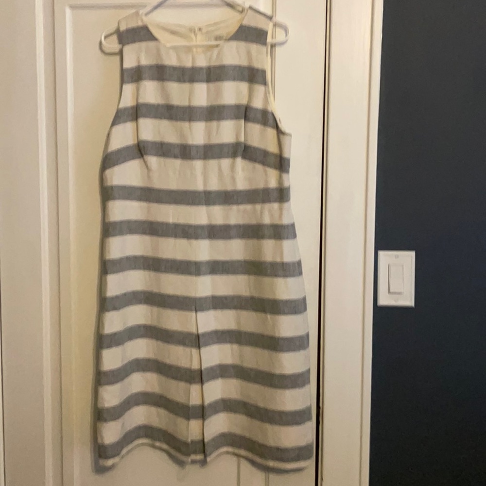 J crew Striped Linen Cotton Dress 14